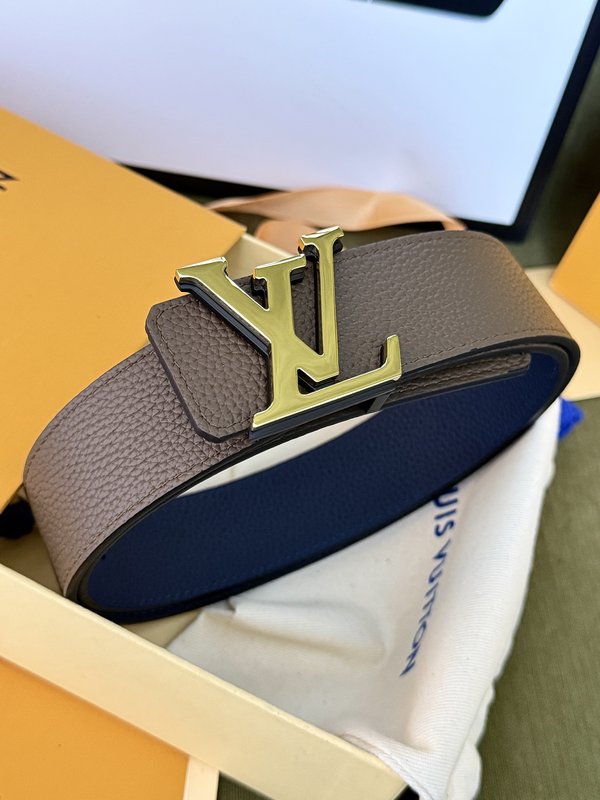 LV 양면 컬러블록 리치 그레인 가죽 벨트 001-253188