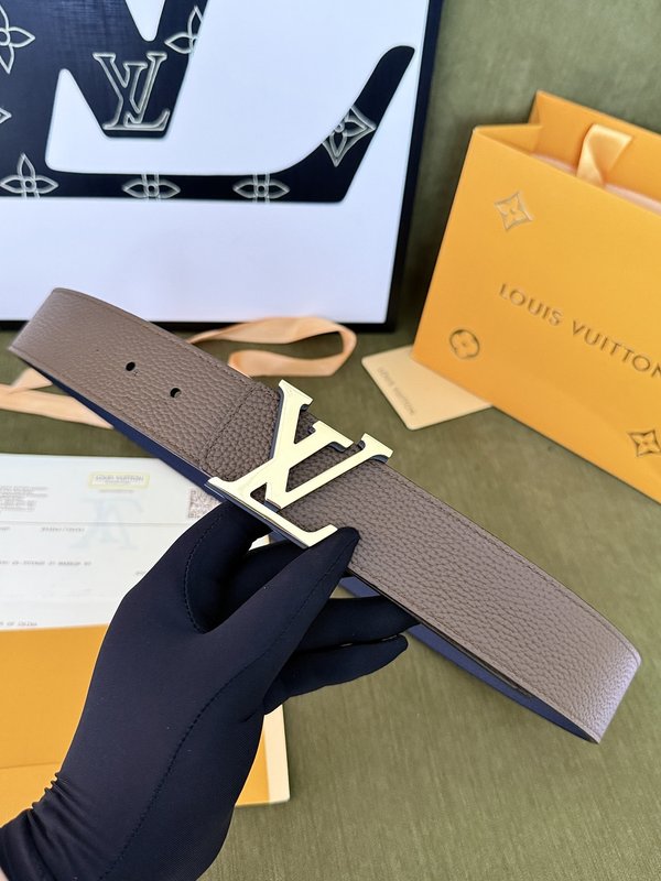 LV 양면 컬러블록 리치 그레인 가죽 벨트 001-253188
