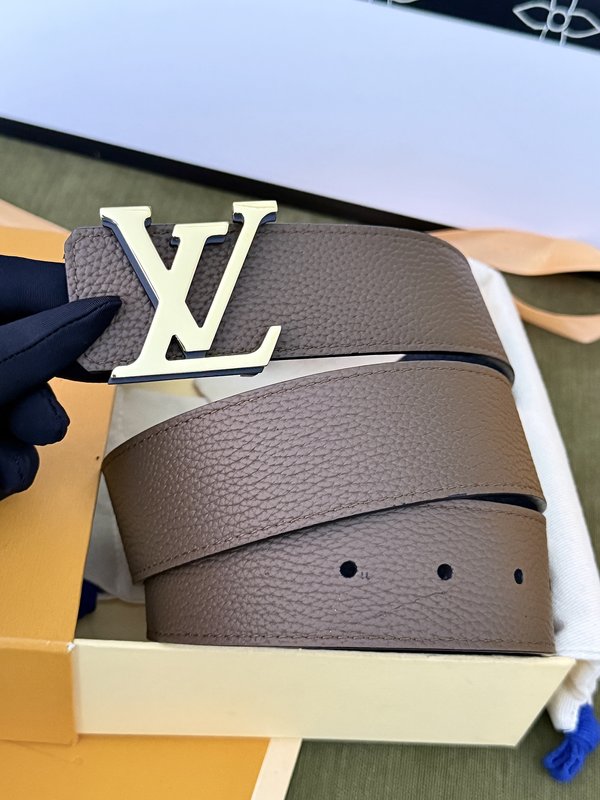 LV 양면 컬러블록 리치 그레인 가죽 벨트 001-253188