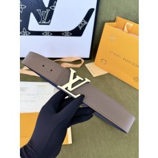 LV 양면 컬러블록 리치 그레인 가죽 벨트 001-253188