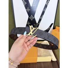 루이비통 양면 모노그램 골드 버클 벨트 001-253189