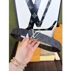 LV 양면 모노그램 그레이 버클 벨트 001-253190