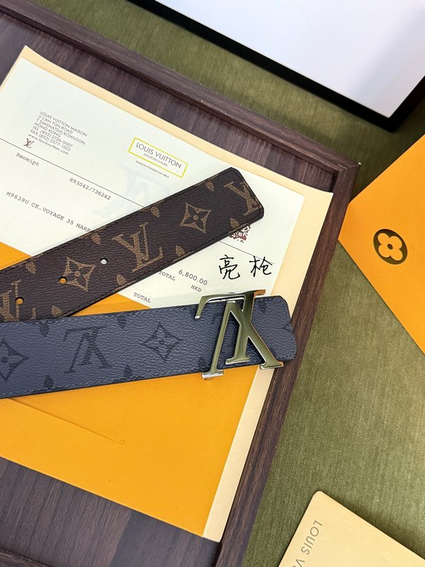 LV 양면 모노그램 실버 버클 벨트 001-253194