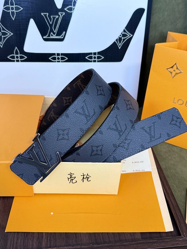 LV 양면 모노그램 실버 버클 벨트 001-253194
