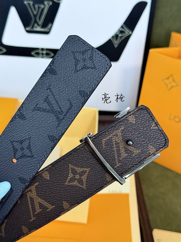 LV 양면 모노그램 실버 버클 벨트 001-253194