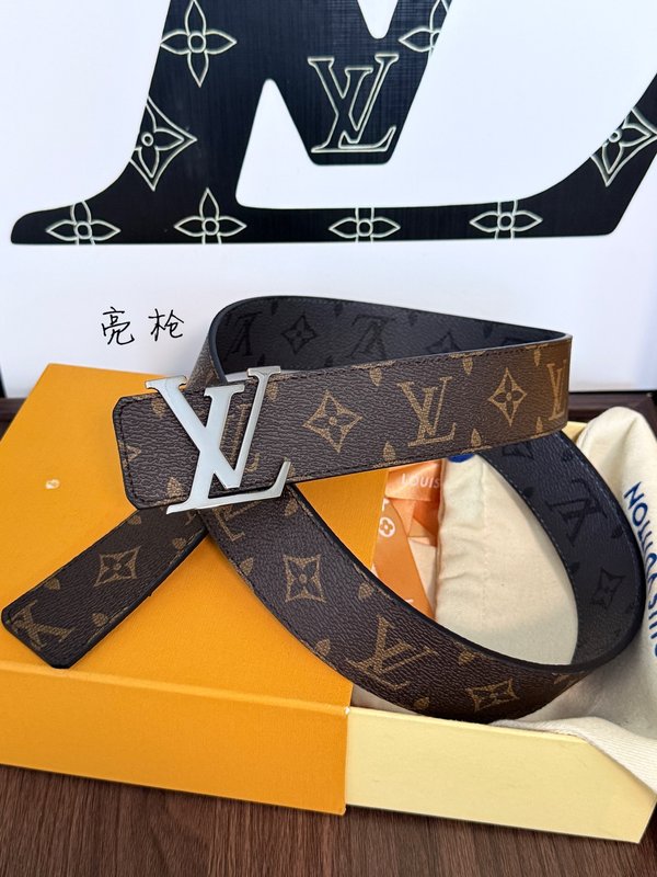 LV 양면 모노그램 실버 버클 벨트 001-253194