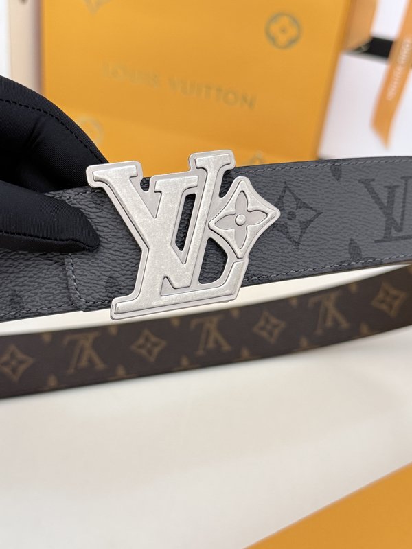 LV 더블 컬러 모노그램 버클 벨트 001-253195