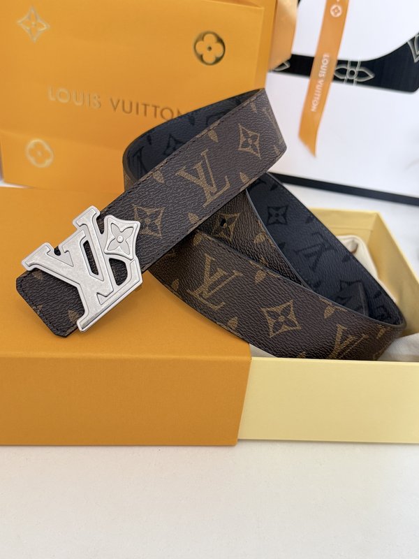 LV 더블 컬러 모노그램 버클 벨트 001-253195