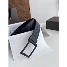 BV 남성용 양면 그레인 엠보스 소가죽 벨트 001-253301