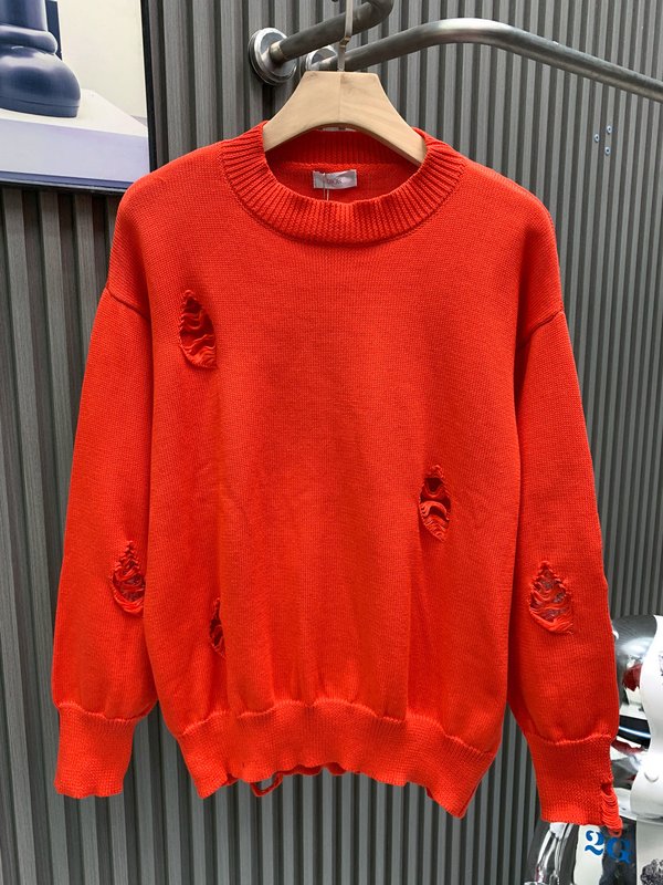 디올 콜라보 양모 혼방 자수 니트 001-253962