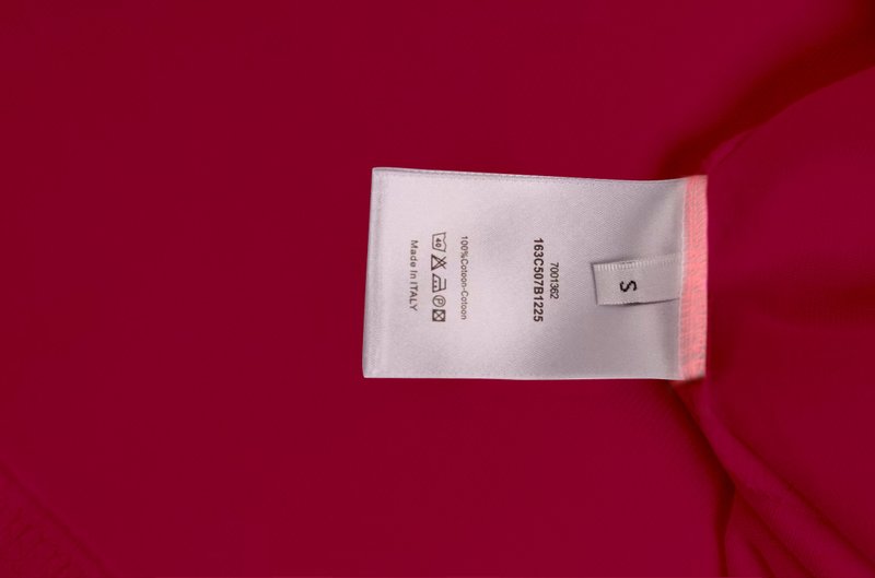 디올 말띠 해 한정판 로고 프린트 면 티셔츠 001-253981