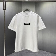 디올 남성 면 100% 로고 반팔 티셔츠 001-253988