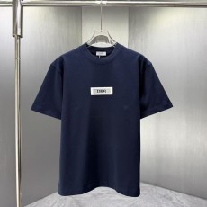 디올 남성 면 100% 로고 반팔 티셔츠 001-253991