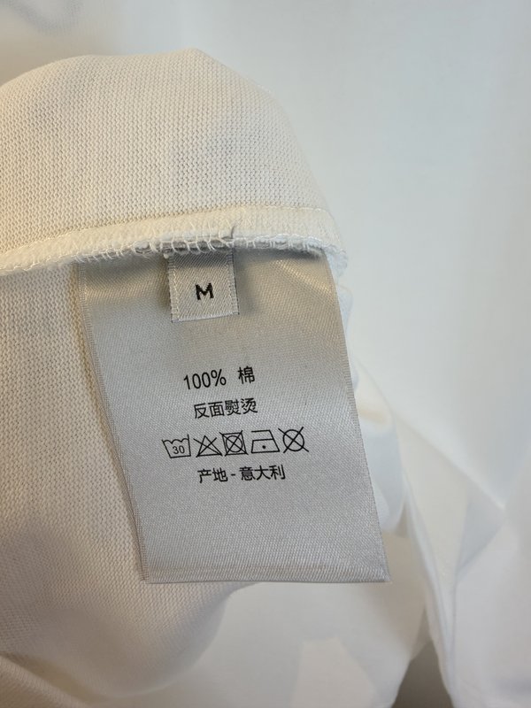 디올 더블 야사 순면 반팔 티셔츠 001-253997