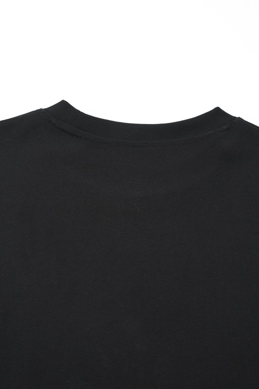 디올 자수 라운드넥 반팔 티셔츠 001-254036