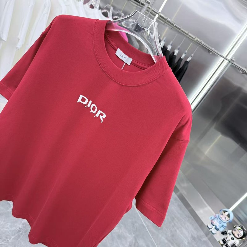 디올 라운드넥 슬리브 입체 실리콘 티셔츠 001-254069