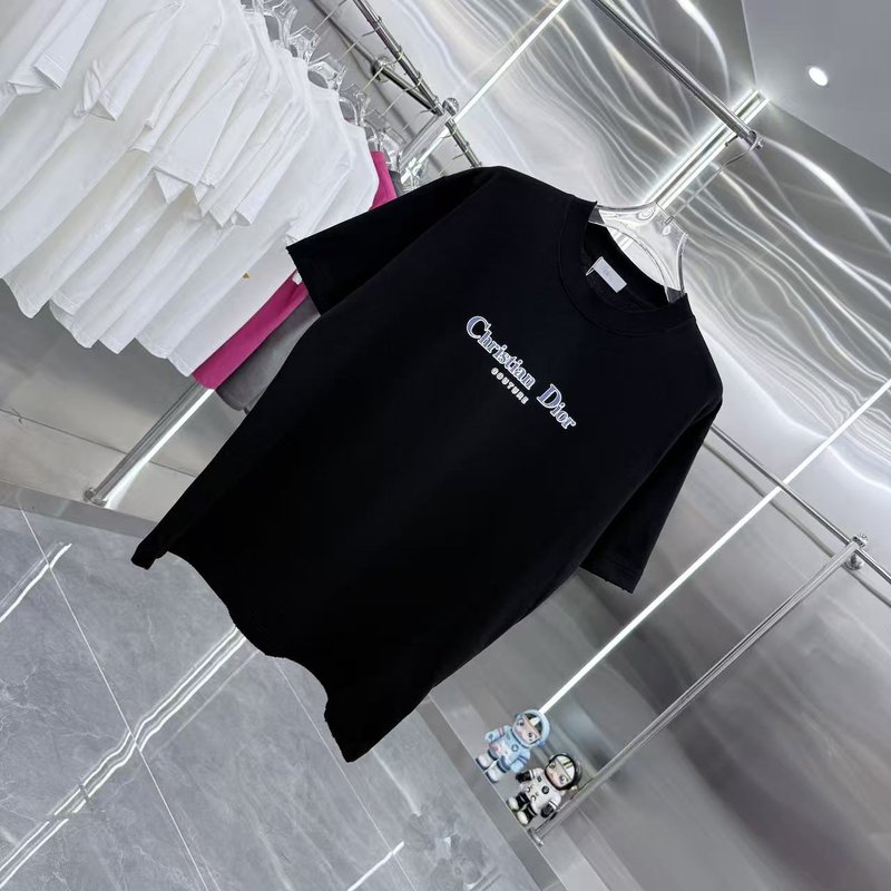 디올 마모 홀 라운드 숏슬리브 티셔츠 001-254071