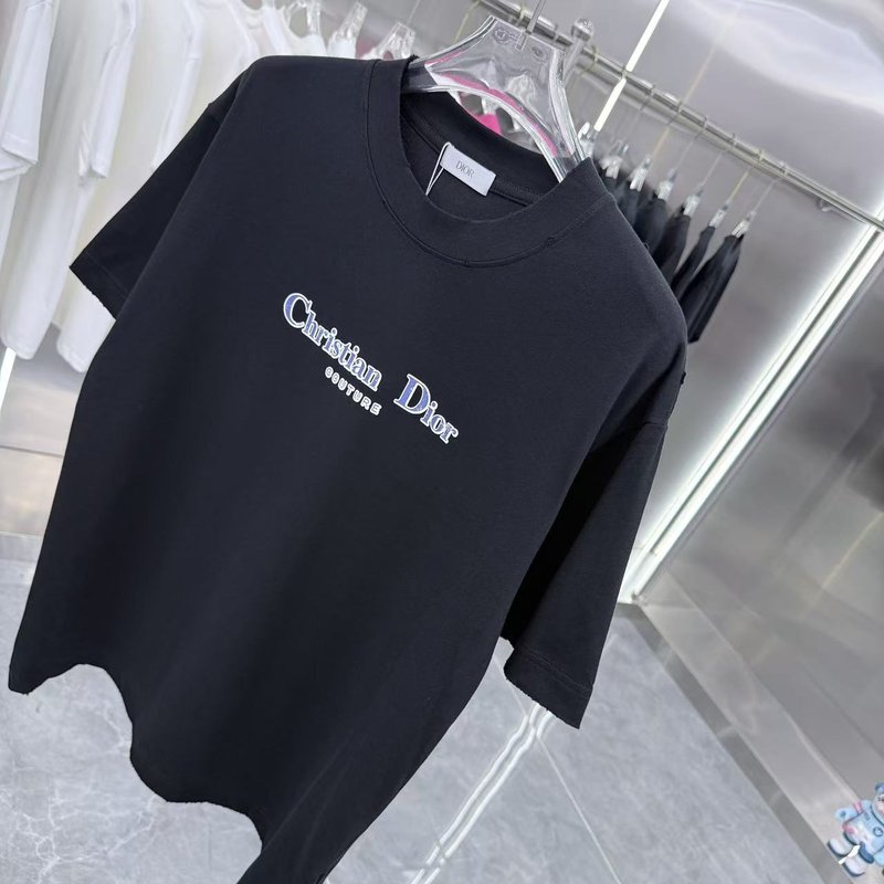 디올 마모 홀 라운드 숏슬리브 티셔츠 001-254071