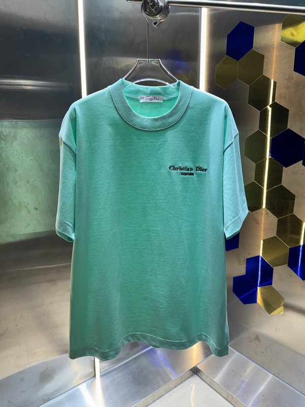 디올 클래식 레터 자수 반팔 티셔츠 001-254098
