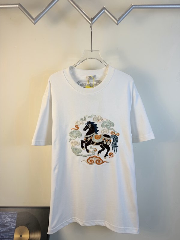 디올 더블 야사 순면 반팔 티셔츠 001-254107
