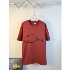 디올 더블 야ーン 코튼 반팔 티셔츠 001-254109
