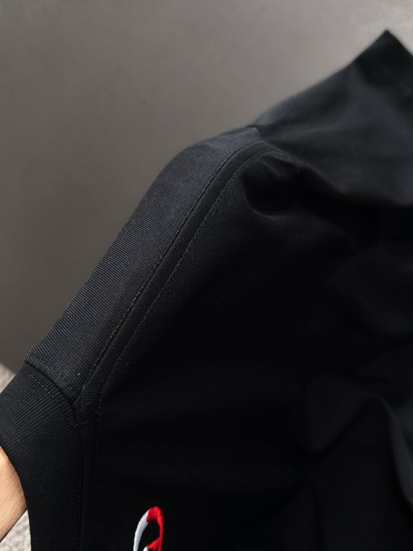 디올 남성 자수 면 반팔 티셔츠 001-254129