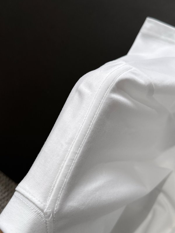 디올 남성 자수 면 반팔 티셔츠 001-254130