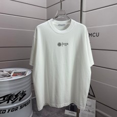 디올 워싱 데미지 라운드넥 반팔 티셔츠 001-254134