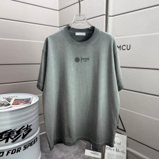 디올 워싱 데미지 라운드넥 반팔 티셔츠 001-254137