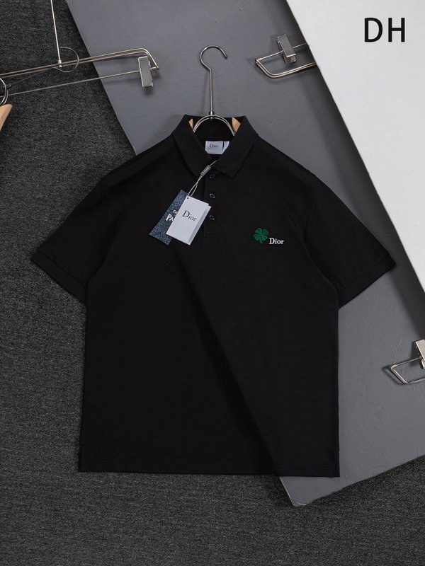 디올 남성 면 소재 자수 포로 셔츠 001-254139