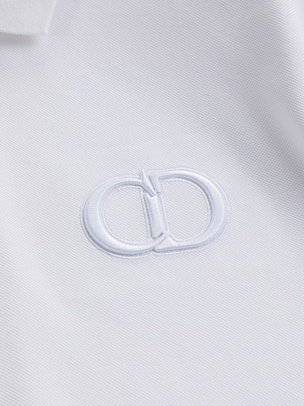디올 남성 CD 자수 라운드넥 반팔 티셔츠 001-254153