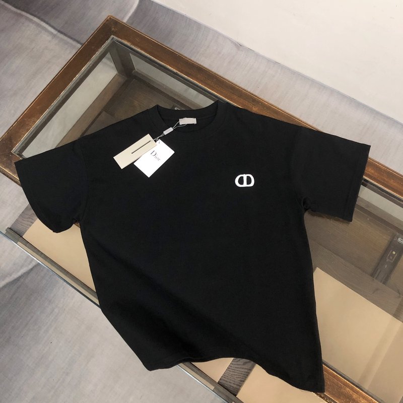 디올 라운드넥 반팔 티셔츠 001-254175