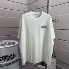 디올 2026SS 워싱 데미지 라운드넥 반팔 티셔츠 001-254226
