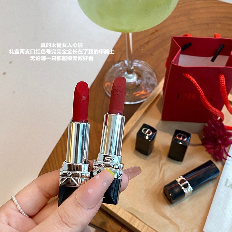 디올 루즈 디올 벨벳 립스틱 2 종 세트 001-254288