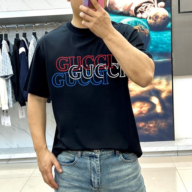 구찌 여름 신상 라운드넥 반팔 티셔츠 001-255619