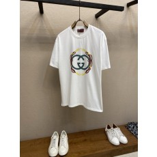 구찌 2026 신상 남녀공용 면 반팔 티셔츠 001-255666