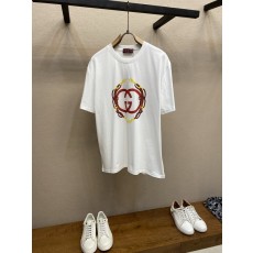 구찌 2026 신상 면 100% 디지털 프린팅 반팔 티 001-255675