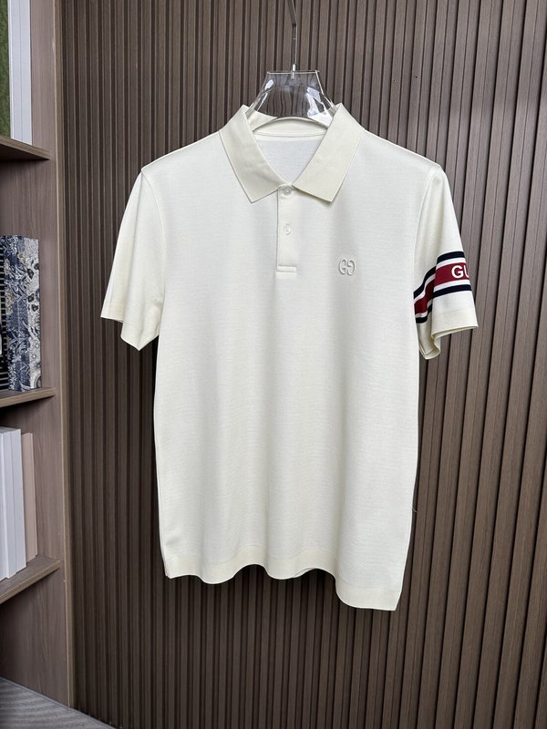 구찌 스링 썸머 피케 면 반팔 티셔츠 001-255681