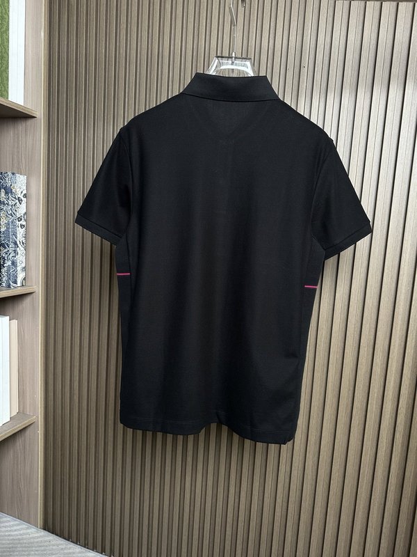구찌 레드 블루 컬러 블록 폴로 셔츠 001-255683