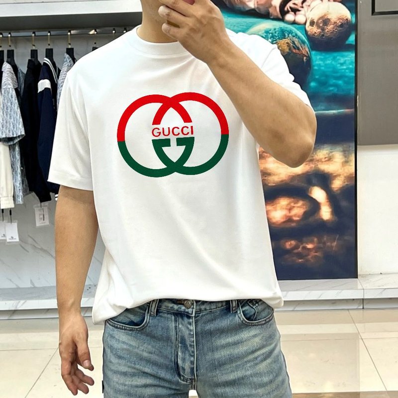 구찌 여름 신상 라운드넥 반팔 티셔츠 001-255725