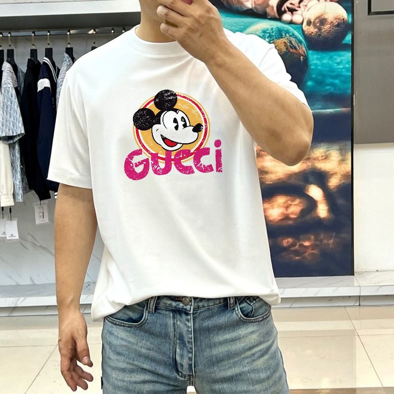 구찌 여름 신상 라운드넥 반팔 티셔츠 001-255738