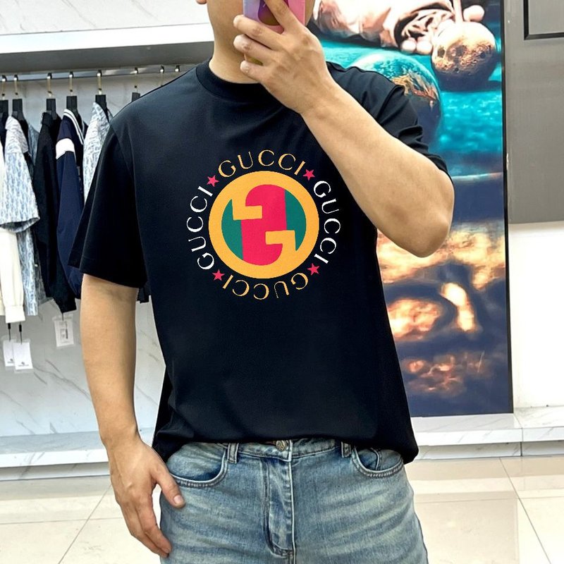 구찌 여름 신상 라운드넥 반팔 티셔츠 001-255768