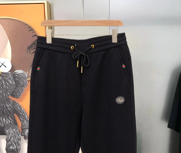 구찌 남성 입체 자수 엠보싱 로고 캐주얼 트레이닝 팬츠 001-255828