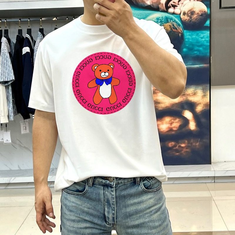 구찌 여름 신상 라운드넥 반팔 티셔츠 001-255965