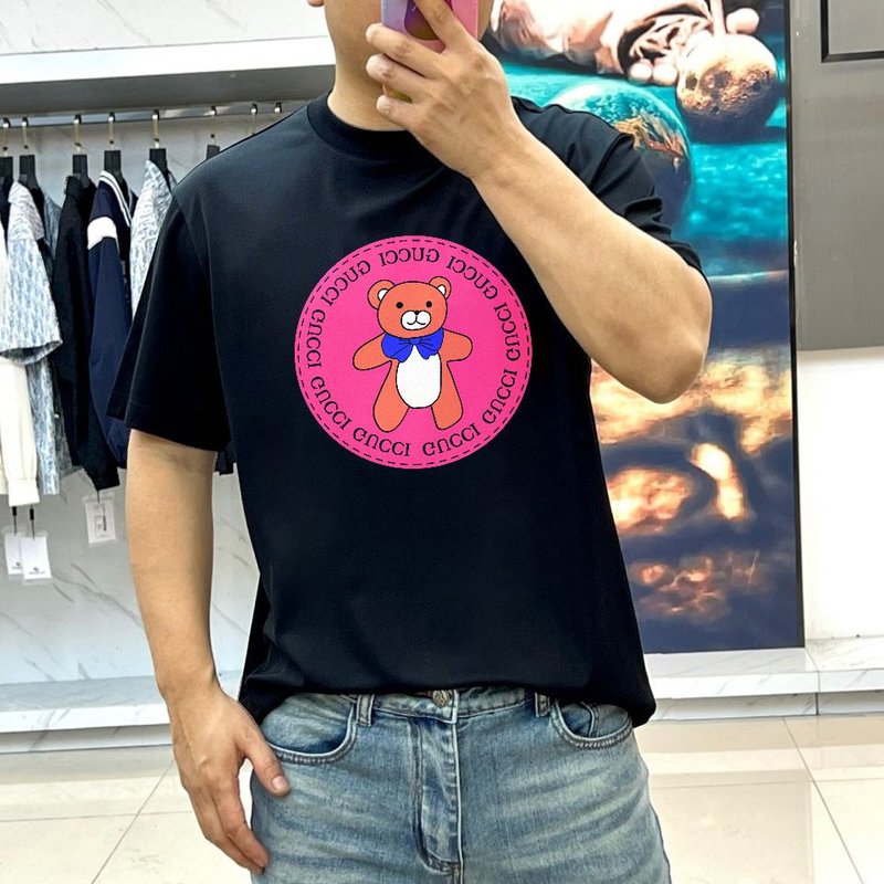 구찌 여름 신상 라운드넥 반팔 티셔츠 001-255966