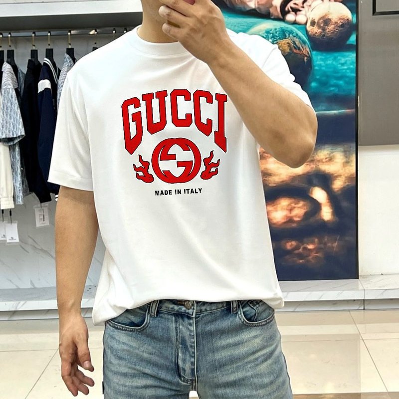 구찌 여름 신상 라운드넥 반팔 티셔츠 001-255974