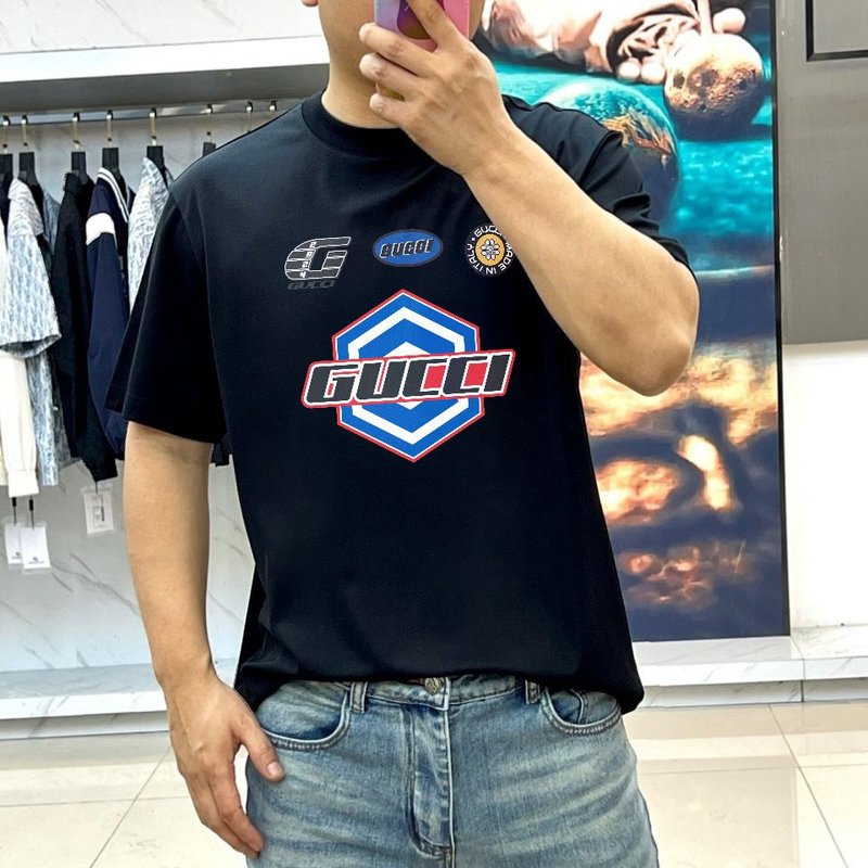 구찌 여름 신상 라운드넥 반팔 티셔츠 001-255982