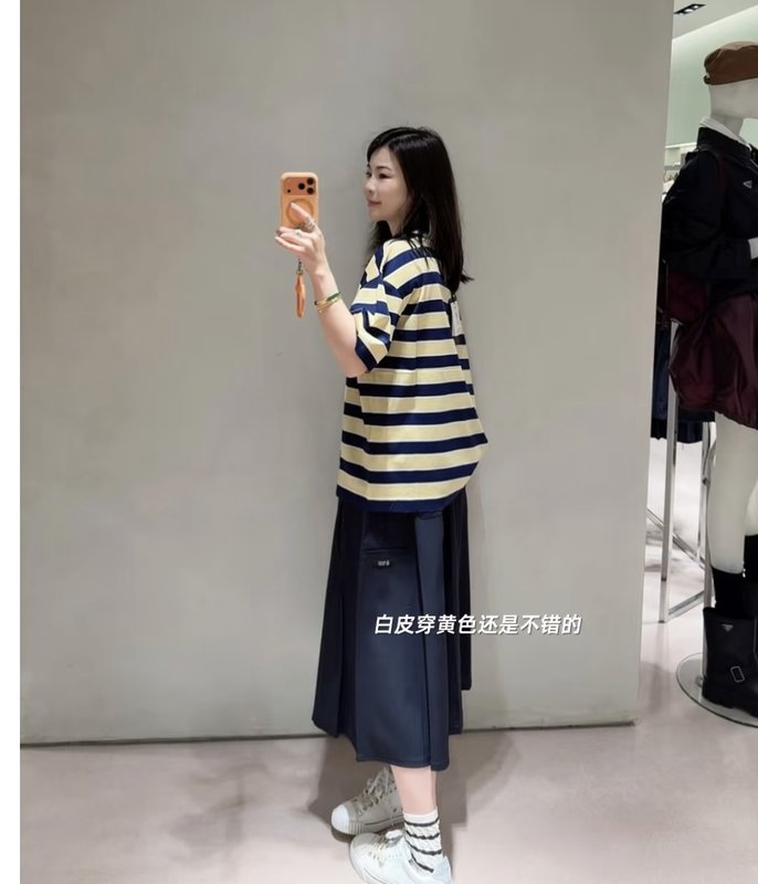 PRADA 신규 캐주얼 워크웨어 스타일 스커트 001-256006