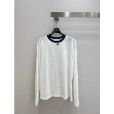 컬러 포인트 라운드넥 긴팔 티셔츠 001-256061