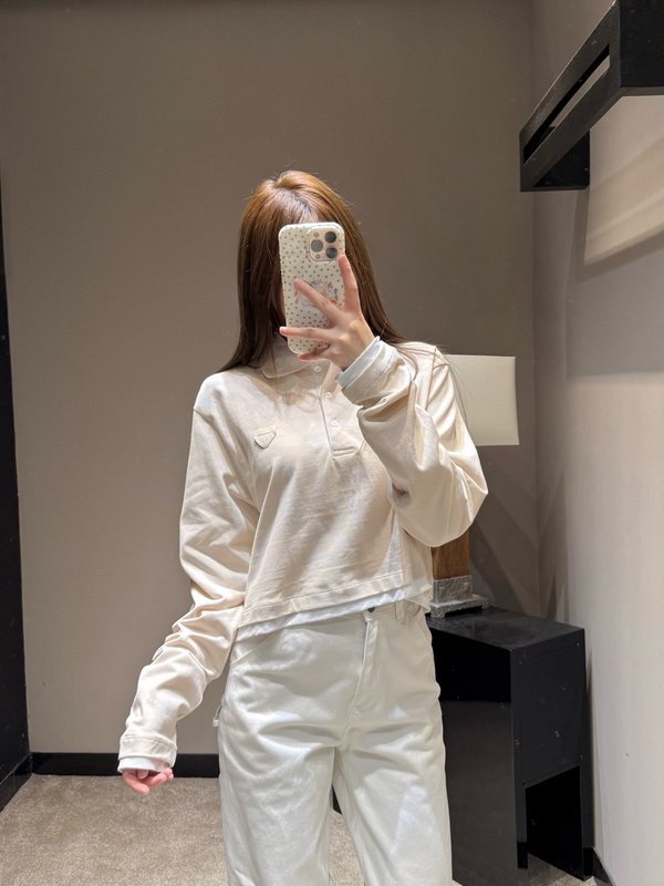 가짜 투피스 숏 기장 폴로 셔츠 001-256100
